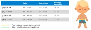 Pielucha do pływania dla większych dzieci turkusXL