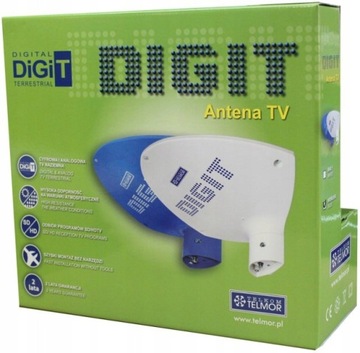 ТВ-антенна DVB-T2 DIGIT ACTIVA Active Telkom Telmor + Усилитель