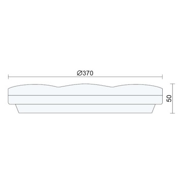 LED PLAIN Потолочный светильник IP44 24Вт ID-SPR