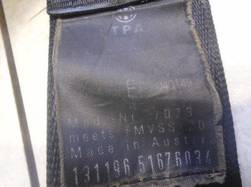 фото thumb №3, Pas безопасности правый задняя vw passat b5 1.9tdi