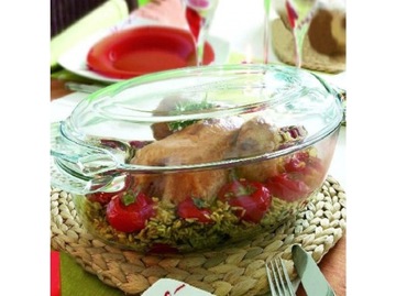 NACZYNIE żaroodporne PYREX 5,8L z pokrywą owalna brytfanna