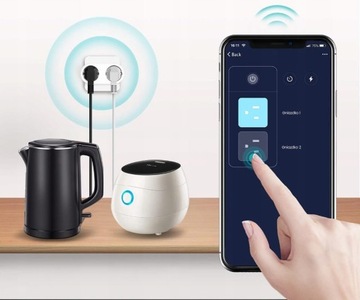 PSMART SMART ДВОЙНАЯ РОЗЕТКА 2X ИЗМЕРЕНИЕ ПОТРЕБЛЕНИЯ WIFI TUYA