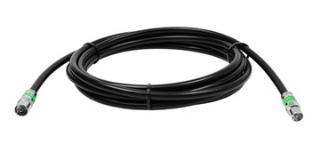 Gotowy kabel antenowy Wtyk TV i Gniazdo Antenowe 3m czarny PREMIUM