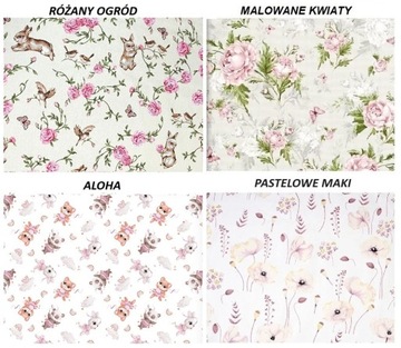 LaMinia Koc Kocyk Minky Przedszkolaka 100x135 PUDROWY RÓŻ + WZORKI