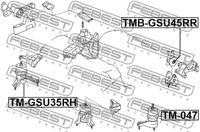 фото thumb №2, Подушка двигуна перед p do lexus es