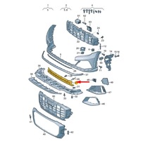 фото thumb №8, Audi q8 передня частина бампер center решітка 4m8807647d9b9