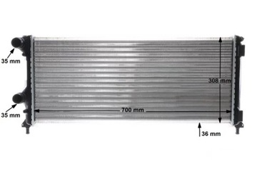 фото thumb №13, Радиаторов воды двигателя mercedes e w210 fiat doblo 1.3d/1.9d/2.7d 1999-