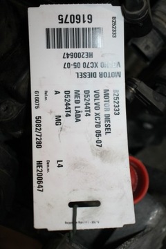 ДВИГАТЕЛЬ VOLVO V70 S60 XC70 XC90 2.4 D5 185 D5244T4