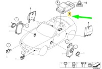Модуль інформації безпеки bmw z4 roadster e85 65776962767 6962767 Київ, фото thumb