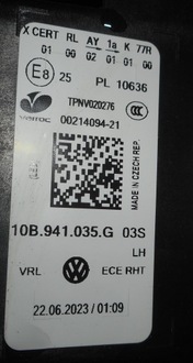 фото thumb №9, Vw id3 id.3 лампа lew передняя перед matrix full led 10b941035g