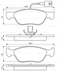 фото thumb №2, Гальмівні диски гальмівні колодки перед bosch lancia dedra