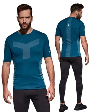 GATTA ODDYCHAJĄCA SZYBKOSCHNĄCA CHŁODZĄCA KOSZULKA T-SHIRT DO BIEGANIA -L