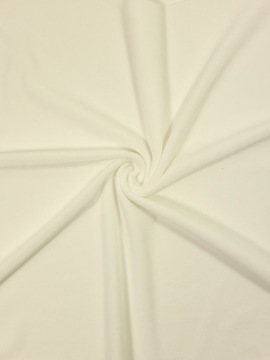 Dzianina welur soft ecru materiał dresy bluza