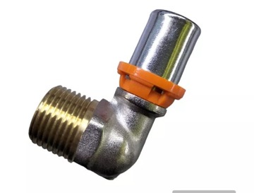 КОЛЕНО С НАРУЖНОЙ РЕЗЬБОЙ INVENA PROV 1/2' X 16 10 ШТ.