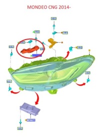 фото thumb №11, Кронштейн лампи праве ford mondeo fusion mk5_ 1922342 _ ds73-13a004-ba