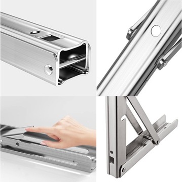 KĄTOWNIK WSPORNIK POD PÓŁKĘ STÓŁ BLAT SKŁADANY 500mm 2szt