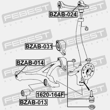 фото thumb №12, Febest bzab-031 подшипник, рычаг