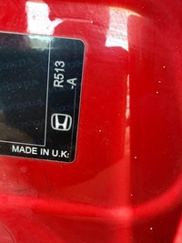 фото thumb №10, Honda civic x 17- hb крышка багажника задняя задняя крышка багажника цвет r513 r513-a