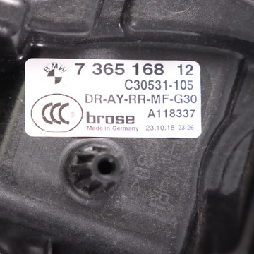 фото thumb №12, Bmw g30 g31 f90 m5 механізм podośnik регулятор скла задній праві 7365168