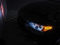 фото thumb №13, Лампи передні фари h7 з ringami led do руху денного bmw f30 чорний