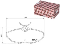 фото thumb №1, Тормозные колодки тормозные jaguar s-type ashika