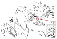 New bmw 3 e46 rear left lateralttrim панель cover 7147725 51437147725 Цена, фото thumb