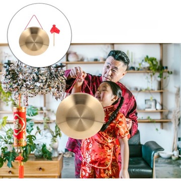 INSTRUMENTY PERKUSYJNE DLA DZIECI GONG ZEWNĘTRZNY STOJAK RĘCZNY CHIŃSKI