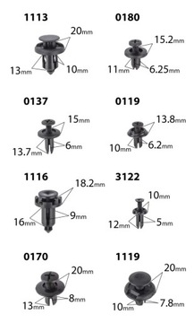 фото thumb №9, Застібки автомобільні do оббивка кліпси кліпси набір 625 кліпси + знімач