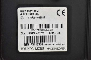 фото thumb №7, Блок управления 95400-f1250 kia sportage 4 iv 1.6 t-gdi 16r