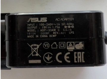 Блок питания 19В 1,75А ADP-33AW ASUS X553 X553M F553M