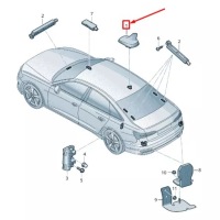 фото thumb №1, Vw touareg cr7 roof антена 4n0035503afgru