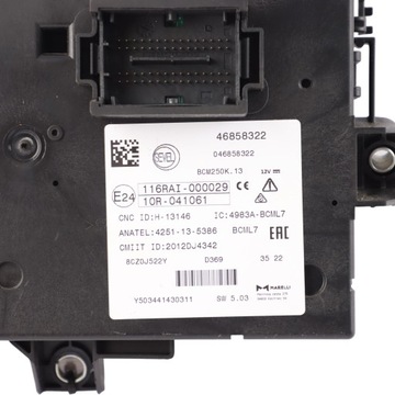 фото thumb №10, Citroen jumper iii модуль bcm коробка предохранителей 46858322