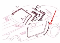 Mercedes-benz slk r172 прокладка правого стійка b a1726310298 oem Доставка, фото thumb