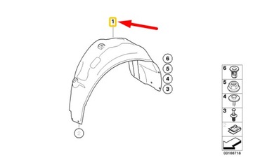 фото thumb №9, Bmw 1 m купе e82 rear правий wheel housing liner 51718051594 8051594