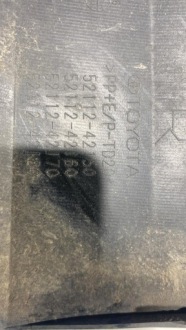 Toyota bz4x уголок правый бампера перед передний 52112-42150 Цена, фото thumb