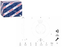 фото thumb №1, Тормозные диски тормозные 2szt. перед renault grand scenic iii laguna laguna