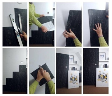 Самоклеящиеся виниловые панели Stone Slate BLACK