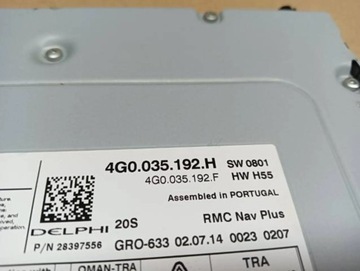 фото thumb №11, Audi a6 c7 a7 4g зчитувач навігації навігація mmi мультимедіа 4g0035192h