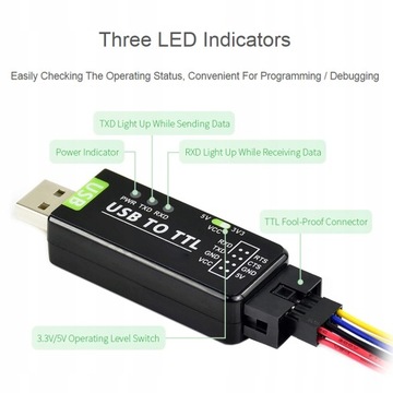 Преобразователь USB в TTL FT232RL Промышленная схема