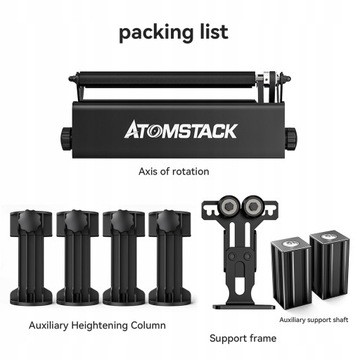 Grawerka laserowa ATOMSTACK A10 Pro+R3 PRO Rolka DIY