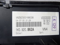фото thumb №10, Комп'ютер спідометр  набір vw golf v 5 1k0 2.0 fsi blx 1k0920862a 06f906056de