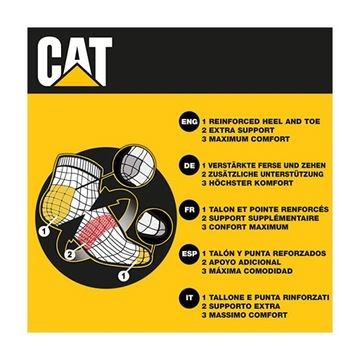 КРОССОВКИ CATERPILLAR CAT WORK РАБОЧИЕ НОСКИ, НАБОР 39–42 ФУТОВ