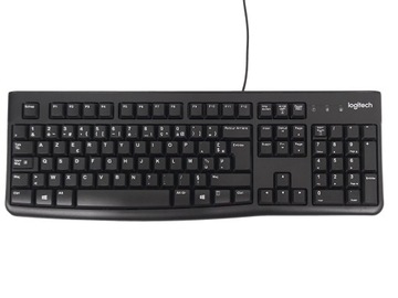 USB-клавиатура компьютера Logitech K120 — QWERTY, французский язык