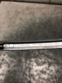 фото thumb №6, Молдинг хром бампера лівий задня mercedes w246 a2468850921