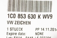 фото thumb №6, Vw new beetle 9c1 эмблема na задняя крышка багажника новый оригинальный 1c0853