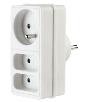 GNIAZDO SIECIOWE 3 WEJŚCIA rozgałęźnik HAMA 3500W