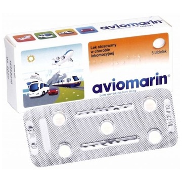 Aviomarin 50 mg, 5 tabletek