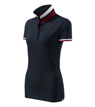 T -Fish Pique Polo Женский воротник Up Up Plock 100% Blue Cotton L