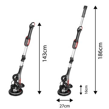 SZLIFIERKA DO GIPSU ŻYRAFA LED GRAPHITE