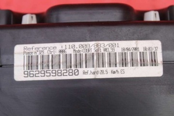 фото thumb №8, Спидометр приборы eu 9629598280 peugeot 607 2.2 16v 158 km 00-04